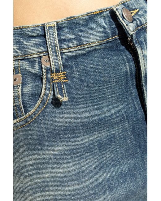 R13 Blue Vintage Effect Jeans