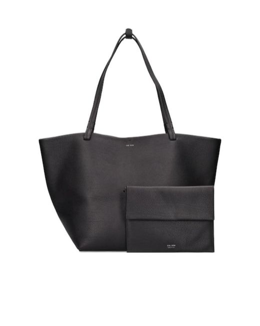 The Row Black Logo Handbag