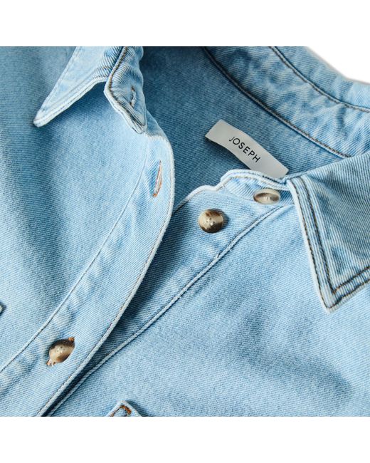 Joseph Blue Button-Down Denim Shirt