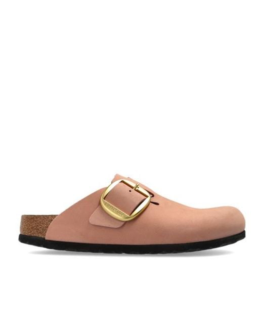 Birkenstock Brown Boston Big Buckle Mules
