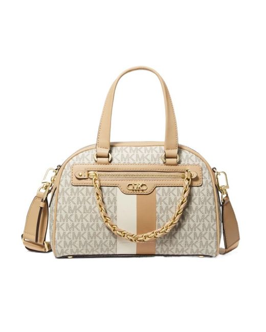 Michael Kors Natural Logo Shoulder Bag