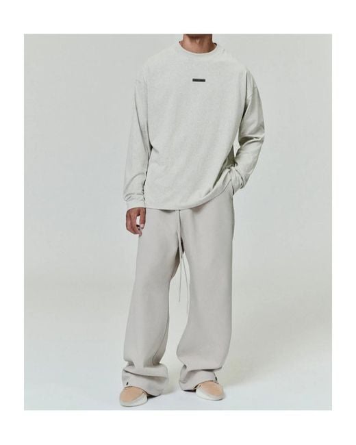 Fear Of God Gray Elasticated-Hem Sweatshirt for men