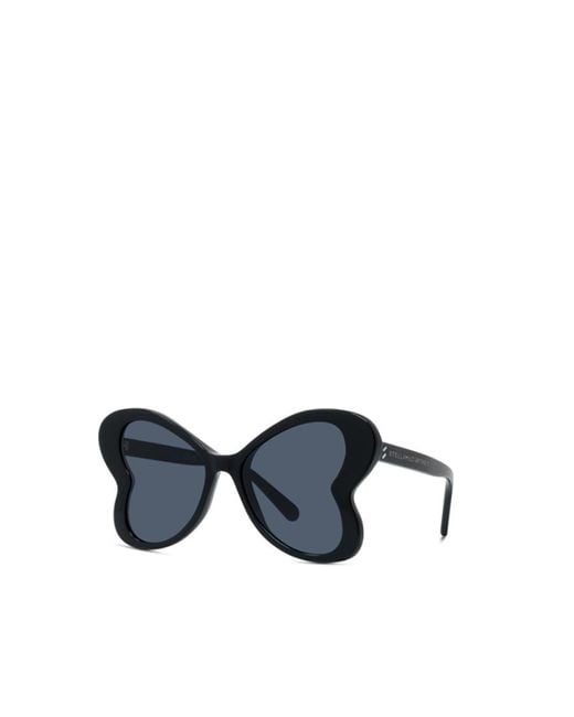 Stella McCartney Blue Eyewear Heart-Shape Frame Sunglasses for men