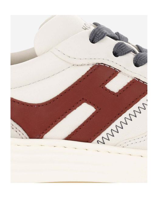 Hogan Pink H630 Logo Patch Sneakers for men