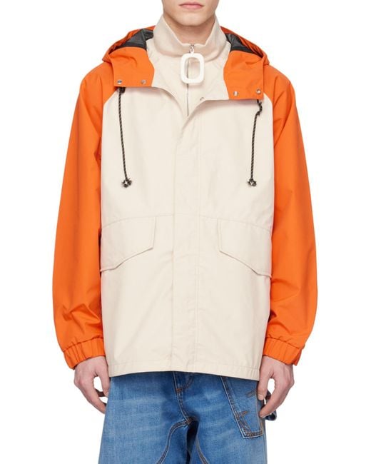 J.W. Anderson Brown Jw Anderson Hooded Long-Sleeved Jacket for men