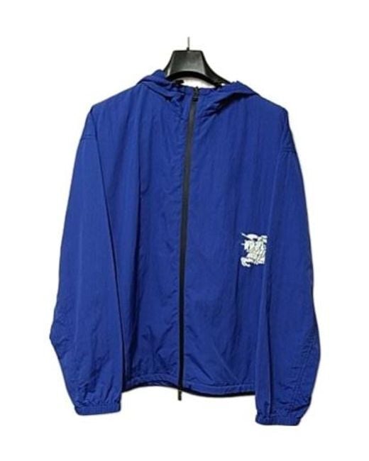 Burberry Blue Signature Knight Motif Jacket for men
