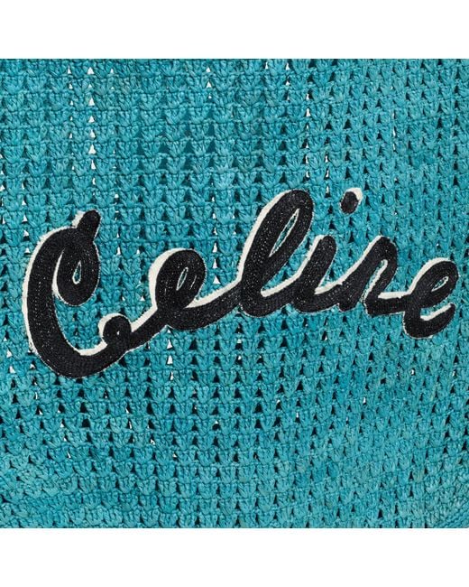 Céline Blue Large Hobo Basket Bag for men