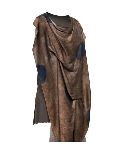 Uma Wang Brown Draped Top