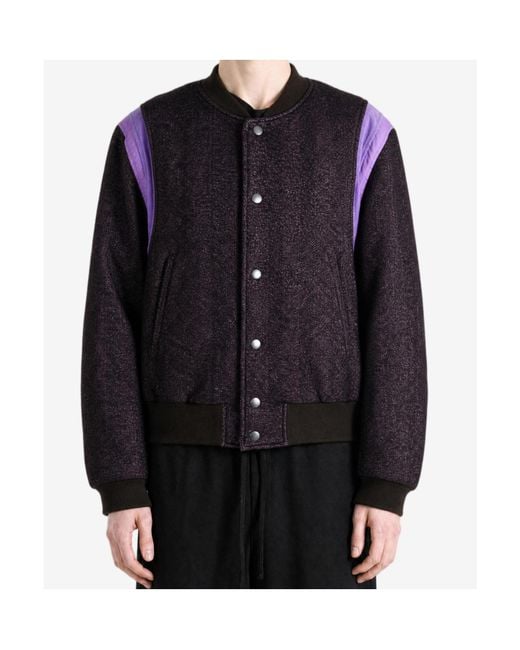 Dries Van Noten Purple Long-Sleeve Casual Jacket for men