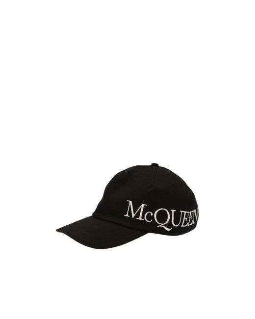 McQueen Black Logo Hat for men