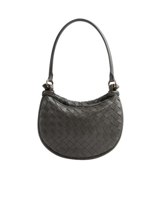 Bottega Veneta Gray Gemelli Small Shoulder Bag