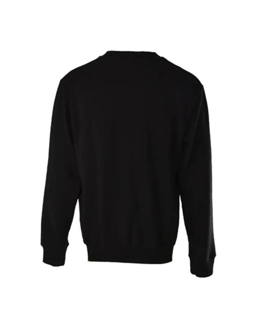 Just Cavalli Black Round-Necked Printed Sweater for men
