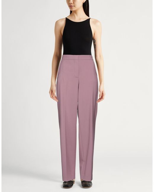 Tory Burch Purple Loose Casual Pants