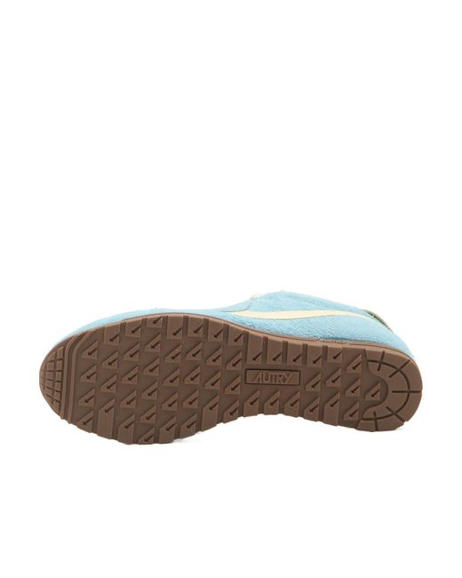 Autry Blue Windspin Lace-Up Sneakers