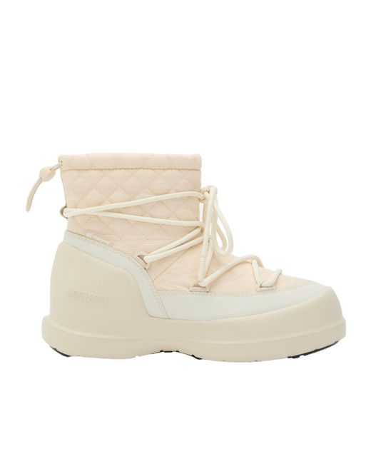 Moon Boot Natural Mezzaluna Quilted Boots