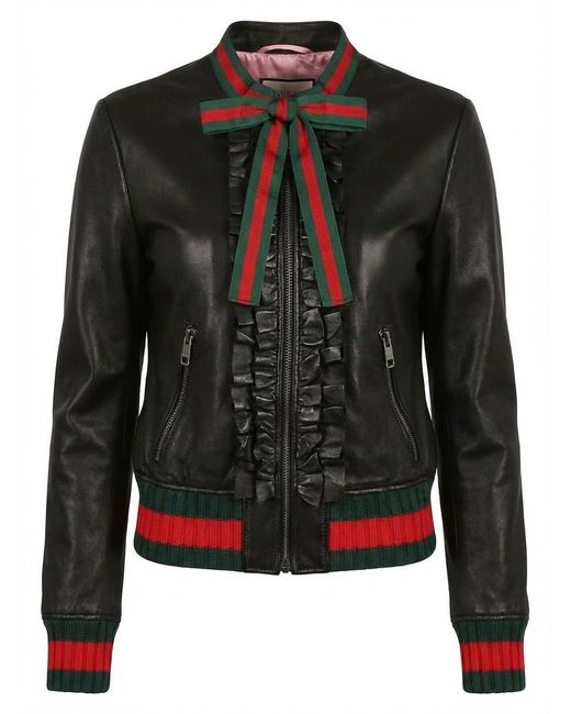 Gucci Black Knot Leather Coat