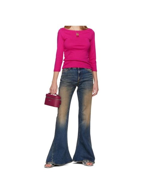 Marc Jacobs Purple Logo Shoulder Bag