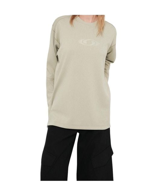 MM6 MAISON MARGIELA X SALOMON White Logo-Print Long-Sleeve Sweater