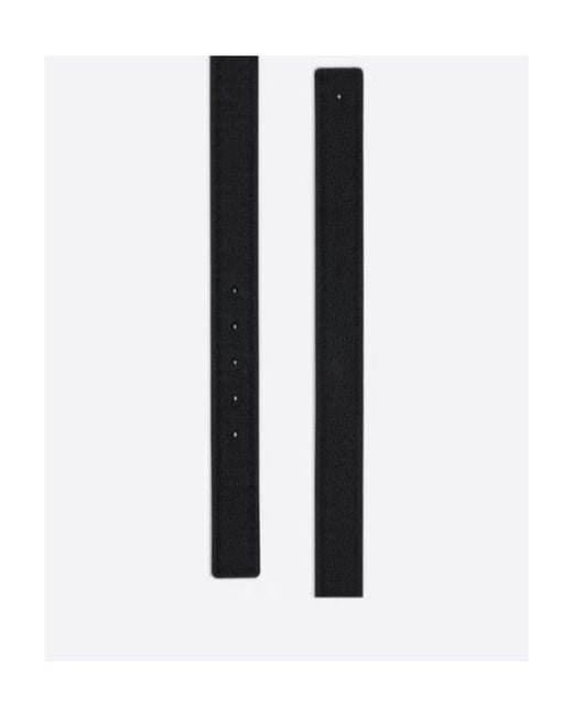 Dior White Reversible Belt Strap for men