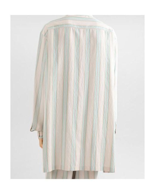 Dolce & Gabbana White Striped Shirt for men