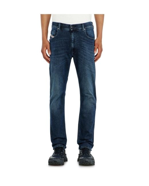 DIESEL Blue 2032 D-Krooley-Bw Joggjeans Straight-Leg Jeans for men