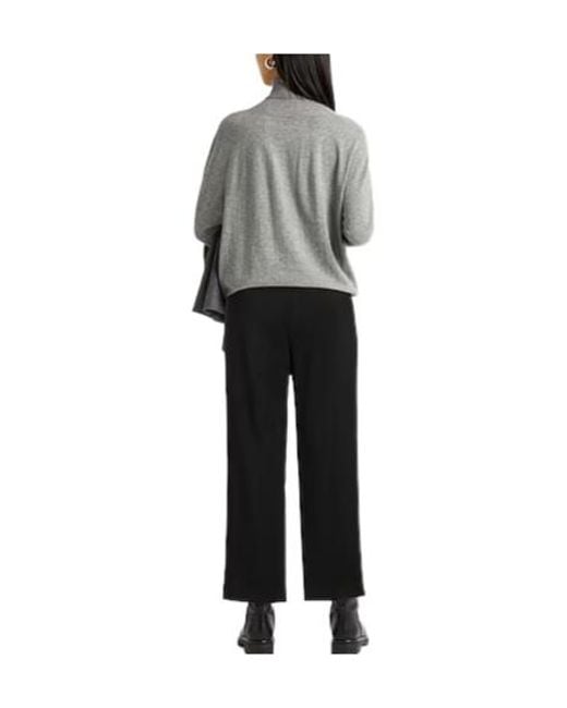 Max Mara Black Solid Slim-Fit Pants