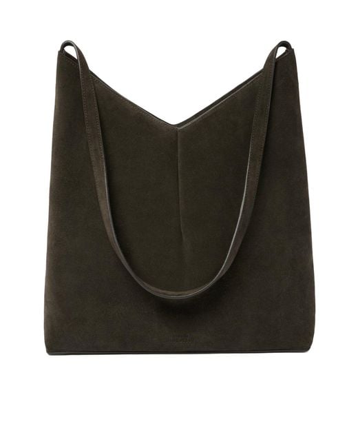 Studio Nicholson Black Hoho Suede Bag