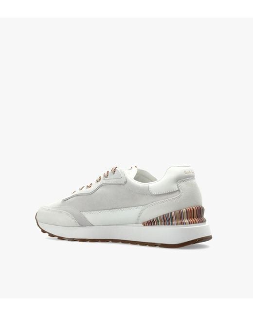 Paul Smith White Round-Toe Low-Top Sneakers for men