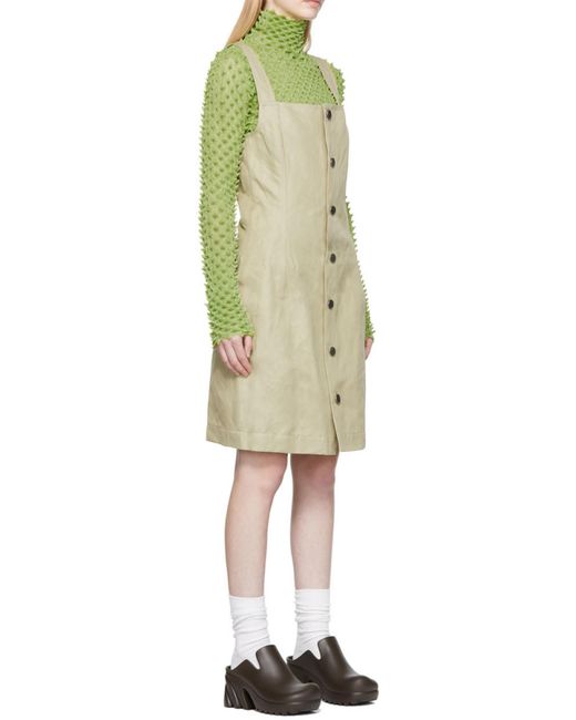 Bottega Veneta Green Cotton Dress