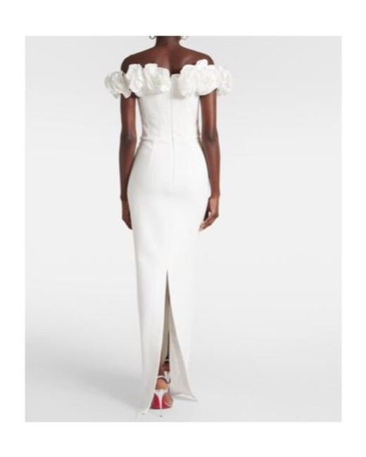 Rebecca Vallance White Bridal Tessa Off-Shoulder Gown