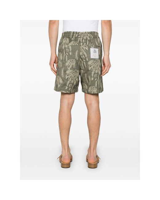 Jacquemus Gray The Aloe Banana Jacquard Shorts for men