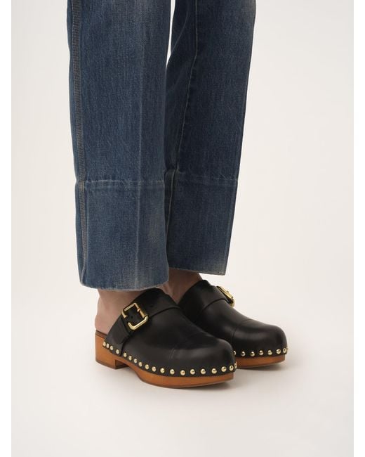 Chloé Multicolor Chloé Lace Jeannette Clogs
