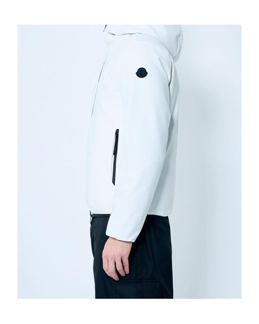 Moncler Blue Long-Sleeved Down Jacket for men