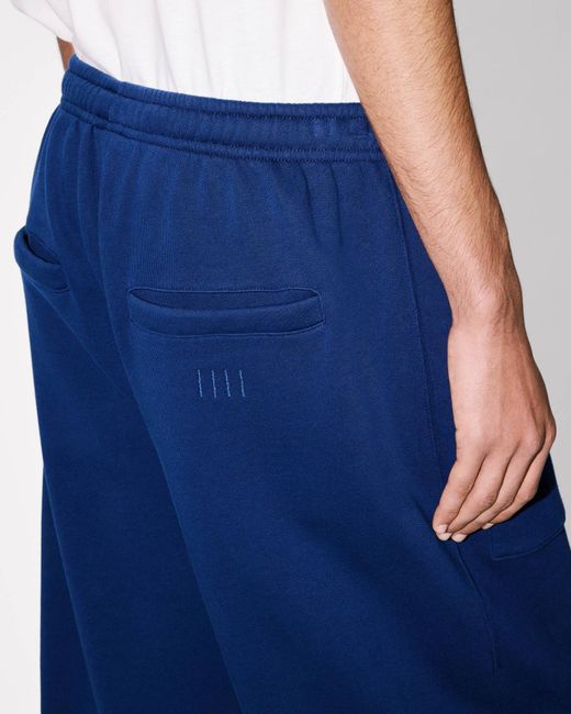 KENZO Blue Boke Flower 2.0 Embroidered Straight Jopants for men