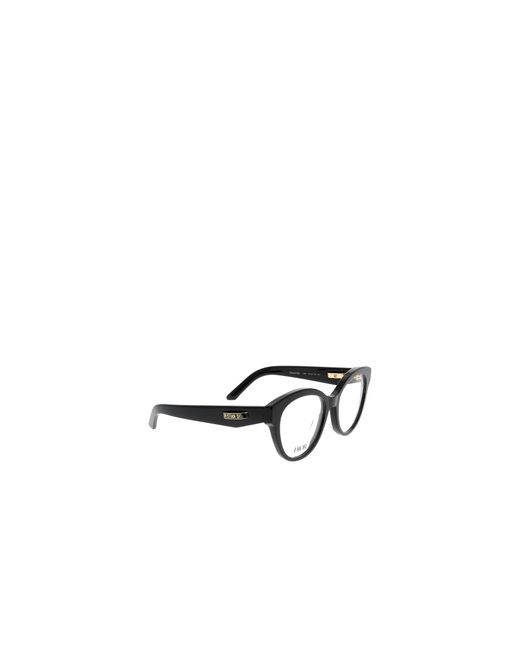 Dior White Eyewear Cat-Eye Frame Glasses