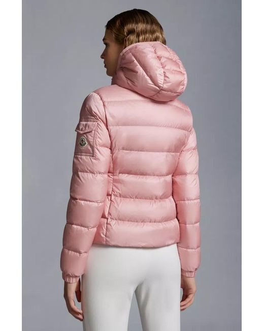 Moncler Pink Zip-Up Padded Jacket