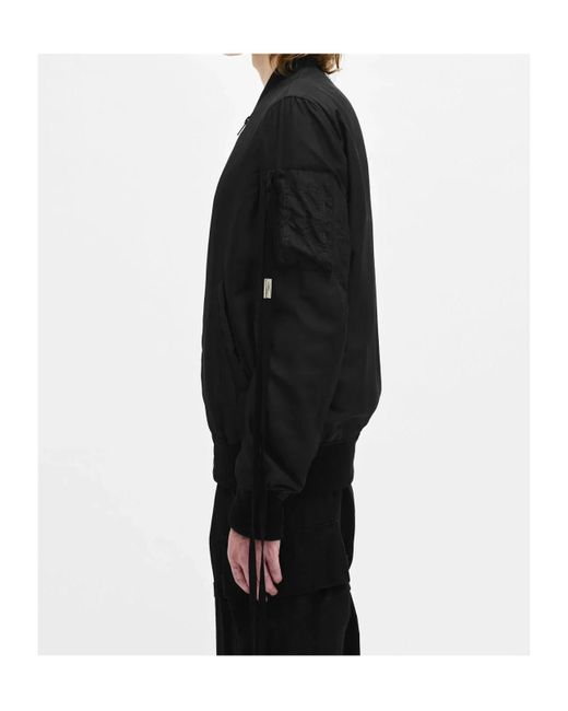 Ann Demeulemeester Black Dries Bomber Jacket for men