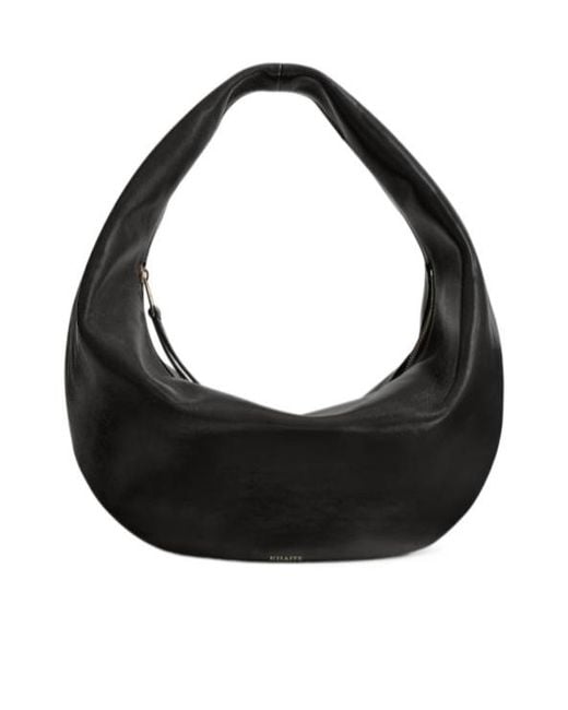 Khaite Black Olivia Zipped Shoulder Bag