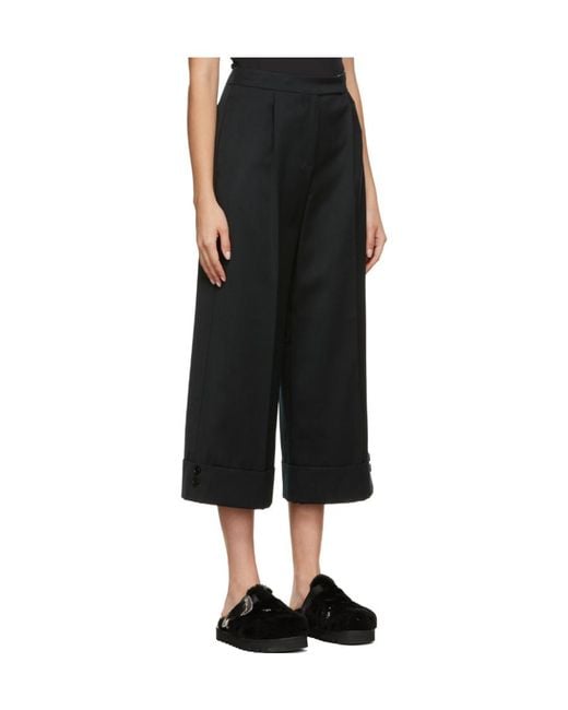 Simone Rocha Black Straight Casual Pants