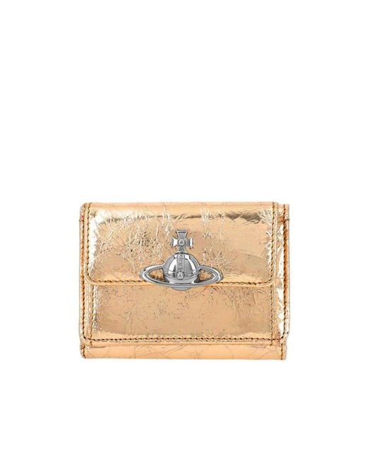 Vivienne Westwood Natural Flip Wallet