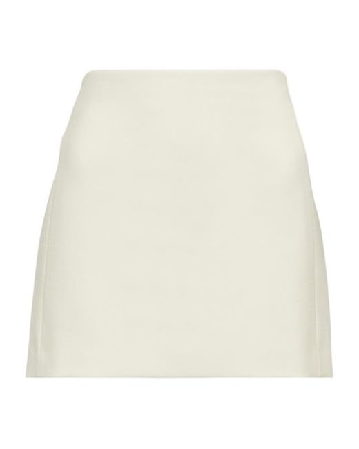 Wardrobe NYC White High-Waisted Straight Skirt