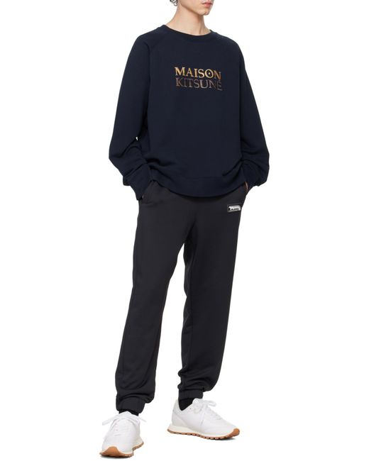Maison Kitsuné Blue Maison Kitsuné Gradient Oversize Sweatshirt for men