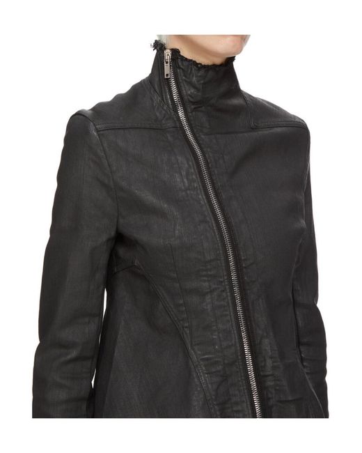 Rick Owens Black Long-Sleeved Jacket