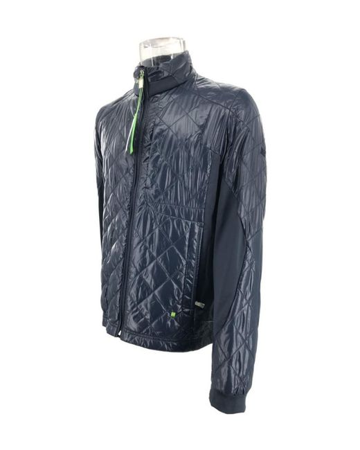 Boss Blue Quilted Cotton Clothes for men