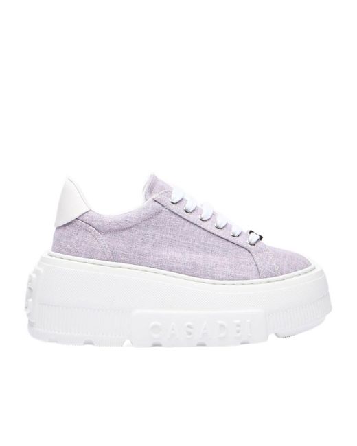 Casadei Purple Nexus Cassiopea Platform Low-Tops