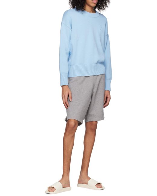 AMI White Ami De Coeur Sliders for men