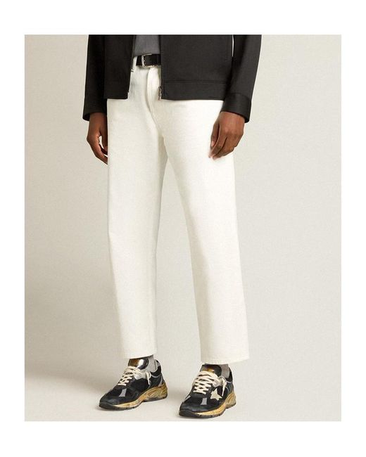 Golden Goose Deluxe Brand White Straight-Leg Skate Jeans for men