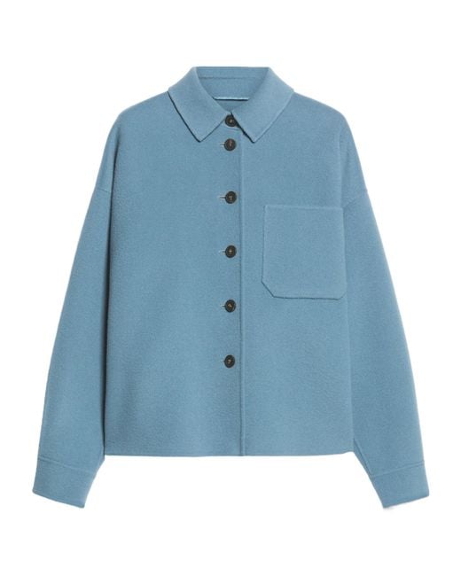 Weekend by Maxmara Blue Buttoned Long-Sleeved Jacket