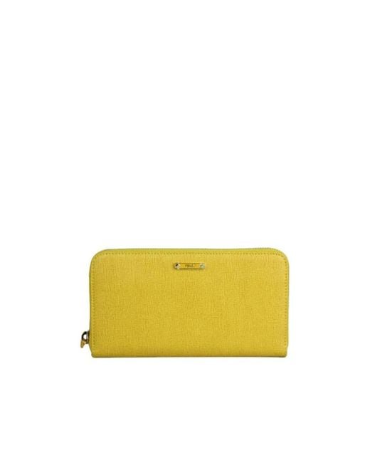Fendi Yellow Logo Wallet