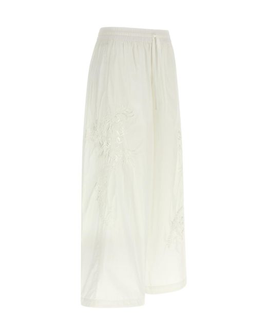 P.A.R.O.S.H. White P.A.R.O..H. Ninja Wide-Leg Pants